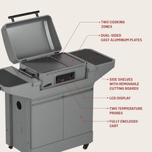 TYTUS Rolling Outdoor Kitchen Island Cart, Electric Griddle & Cover