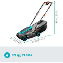 Gardena Battery Lawnmower PowerMax 32/18V P4A Without Battery: 32 cm Cutting Width, 30 l Catcher Capacity, Central Cutting Height Adjustment, brushless PowerPlus Motor with Eco Mode (14632-55)