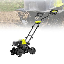 Cordless Hand Push Tiller, 180rpm Electric 40V Farm Scarifier with 2 Batteries, Cultivation Depth 180mm, Width 360mm, Cultivator for Garden, Farm, Orchard, Vegetable Patch