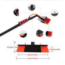 TOOJUN Adjustable Window Cleaning Brush, Water Fed Glass Washing Kit with Extension Pole Portable for Solar Photovoltaic Panel, Car Trucks,6m/20ft