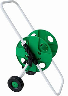 VIXARKO Portable Hose Pipe Reel，Garden Hose Reel Cart Holder-Outdoor Water Planting Metal Cart with 2 Wheels for Yard Lawn Farm Patio Holds 165 ft of 1/2 Inch Hose