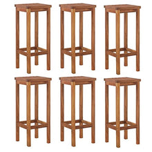 HKTMGDNG 7-Piece Acacia Wood Garden Bar Set