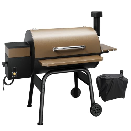Jocoevol Wood Pellet Smoker 850sq. in Cook Area Grill Electric BBQ Grills