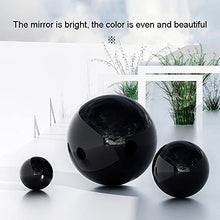 mirror finish garden ball,gazing balls, Black Gazing Ball,Decorative Balls for Home Garden Christmas Decoration,Ceiling Shopping Mall Window Ornament Hollow Ball (Color : Black) ( Color : Black , Siz