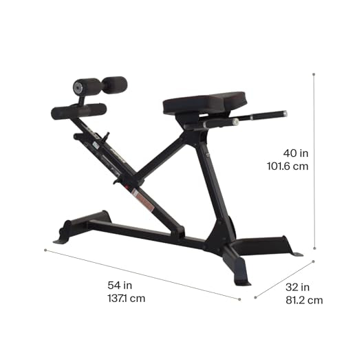Inspire Fitness Hyper Extension/Roman Chair Black