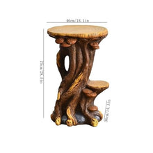 WOAITIANTIAN Vase Stand Home Decoration Creative Floor Display Base, Imitation Root Carving Plant Stand