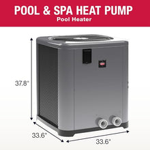 Raypak WeatherKing TWPH-6560 118K BTU Pool and Spa Heat Pump for In-Ground and Above Ground Pools– Titanium Heat Exchanger, Digital Controls, Quiet Scroll Compressor