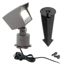 WAC Landscape Lighting, Wall Wash Light LED 12V with Integral Brightness Control 2700K Warm Built-in LED in Solid Brass Coated with Bronze