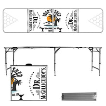 Uberpong Custom Drink Pong Table, Laminated Surface, Adjustable Legs, 2x8 Feet, Multicolor