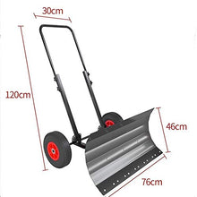 Snow Shovels Snow Shovel Double Pole Snow Removal Shovel with Wheel|Heavy-Duty Adjustable Height Handle Snow Plow |Used for Road Snow Cleaning Snow Pusher