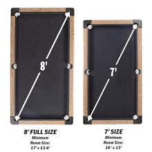 GoSports Portable 8ft Pool Table No Assembly Required Oak Black