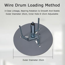 SDVantage Wire Spool Cart, Portable Hose Reel Dispenser,Cord Rack Swivel Caster Wheels with Parts Box,for Winders Paracord,53X50X56Cm