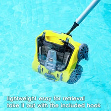 WZUOPG Light -Wireless Robotic Pool Cleanser, Automatic Vacuum Cleaner with 300 -Minute Operating Time and Fast Charging, Ideal for Flat Pools On/buried, for Cleaning