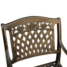 Oakland Living Rose Contemporary Modern and Ornate Mesh Lattice 95 inch Bronze Oval Ten Chairs Outdoor Aluminum Patio Dining Set, Large