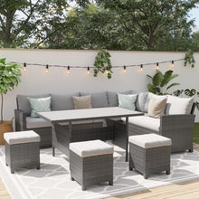 Wisteria Lane 7 Piece Patio Furniture Set, Patio Sectional for All Weather