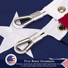 DANF FLAG American Flag 30x50 ft Super Tough Tearproof Spun Polyester