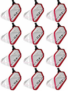 ProTuff Products 12 Pack Case - 18" Ultra Fine Mesh Pool Silt Net - Red