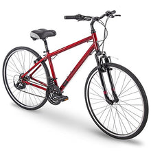 ROYCE UNION RMY 700c Mens 21-Speed Hybrid Comfort Bike, 19" Aluminum Frame Metallic Red