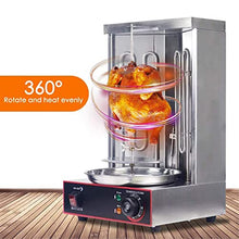 JYXYXSCP Electric Vertical Grill, 360 Degree Automatic Rotating Grill, Turkey Grill, Suitable for Family Party Garden