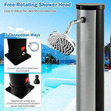 CFDZCP Outdoor Shower kit 7.1Ft / 10 Gallon Outdoor Shower W/Sprinkler Head & Foot Shower, Hot and Cold Adjustment ，Up to 60°C / 140°F，Poolside Backyard Outside Shower Kit