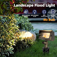 COLOER Cast Brass 12V Low Voltage Flood Light Outdoor Without Bulb(12 Pack)