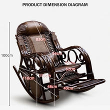 Outdoor Rocking Chair, Family Leisure Chair Stretchable Foot Pedal, Outdoor Sliding Rattan Rocking Chair, for Gardens Porches Balconies Backyards(Yellow,118 * 100 * 64cm)