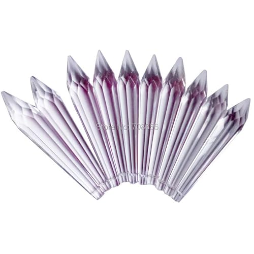 500pcs 100mm AAA Crystal Icicle Prisms Wedding &/Xmas Tree Decorations Garland Pendants Chandelier Accessories