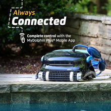 Dolphin Nautilus CC Plus Wi-Fi Automatic Robotic Pool Vacuum Cleaner, Always Cleaning, Never Charging, with Wall Climbing Scrubber Brush, Ideal for In-Ground Pools up to 40 FT in Length