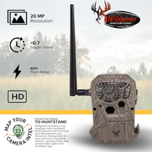 Wildgame Innovations Encounter 20MP Cellular Trail Camera Bundle with 32GB Ultra SDHC Card and 4-in-1 USB Reader