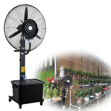 JDXQBLD Outdoor Misting Fan with 11 Gallon Tank, 3-Speed Oscillating Industrial Spray Pedestal Fan for Patio & Garage，750mm/30
