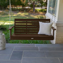 highwood Weatherly Porch Swing, 4 Feet, Weathered Acorn