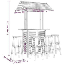 DYRJDJWIDHW deep Seating Outdoor Furniture,6 Piece Outdoor Patio Dining Set, Grey,5 Piece Patio Bar Set Solid Wood Acaciapatio Furniture Sets,Outdoor sectional,