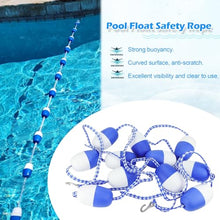 REMYS Swimming Pool Safety Float Line Divider Rope Swimming Pool Safety Floating Buoy Line, Bi Tone Floating Line with 2 Pre Assembled Stainless Hooks, Blue White Floats Rope Kit (Size : 12m/36ft)