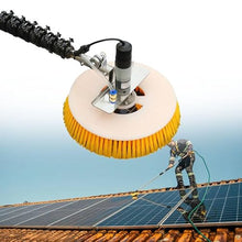 WEIMILOR Solar Panel Cleaning Brush and Pole,Solar Panel Cleaning Brush Replacement forHead Automatic Window Glass Washing Equipment,2m