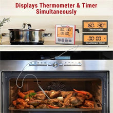 TP17W Dual Probe Thermometer for Oven Grill Smoker BBQ(Black)
