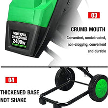 Garden Shredder, Portable Electric Garden Wood Chipper, Branch and Leaf Shredder, Suitable for Lawn, Yard (10M)