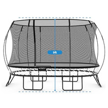 Springfree Large Oval Trampoline 8x13 ft with FlexrStep V2 Bundle Black