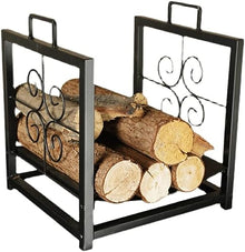 DJVHSRI Firewood Holder Rack Heavy Duty Outdoor Log Wrought Iron Indoor Decorative Wood Store,Firewood Rack,