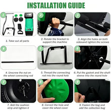RUODATONLY Electric Wood Chipper Shredder, 20:1 Reduction Ratio，1.6 Inch Cutting Diameter, 2400W Motor, with 50L Collecting Bag for Branches Twigs Green
