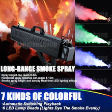 menglanchang Portable Fog Machine,1500w Handheld Smoke Machine with Strap/Stand, Long Range Fogger Haze Maker for Indoor Outdoor Halloween Party Cosplay,High Output Smoke Machine Black