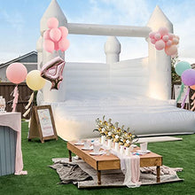 WARSUN Inflatable White Bounce House Castle 13x12x10FT with Blower