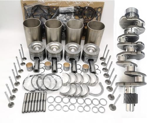 Crankshaft & Overhaul Rebuild Kit 7030327 for Doosan Daewoo Engine D24 D24NAP Bobcat Loader S450 S510 (Dia.of Combustion Chamber: 60)