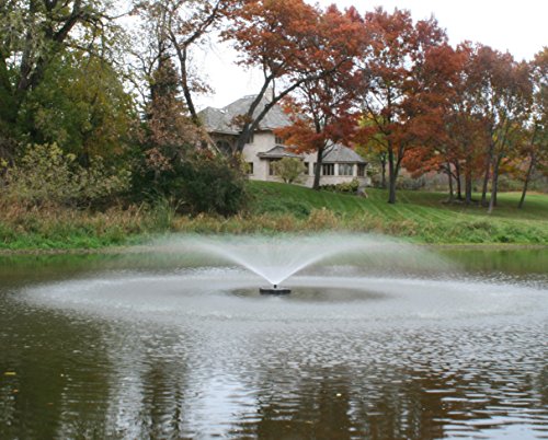 Kasco 1HP J Series Aerating Pond Fountain with LED Lighting White