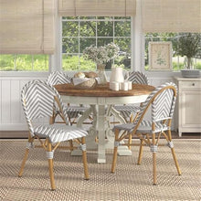 Furniture of America Acti Modern Aluminum Patio Dining Chair Set of 4 Gray