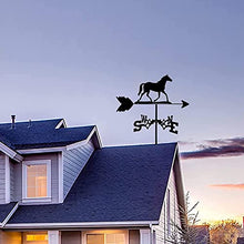 Weather Vane Sailboat Witch Lamb Stainless Steel Direction Indicator Weathercock Weathervane Outdoor Sheds Iron Yard for Garden Patio Yard Ornament Sailboat (Witch Normal) (Horse normal)