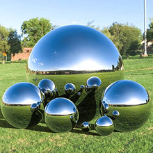 LXLIGHTS RT-OSXE Reflective Garden Gazing Balls, 1mm Thick Mirror Polished Hollow Seamless Ball for Reflection Beautiful View Christmas Decorations, Pond Floating Globe, 20 Sizes