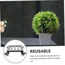 YYBOES Metal Flower Pot Stand Roller Bracket Plant Rack with Wheel Plant Dolly Heavy Duty Plant Stand Plant Rolling Stand Rolling Plant Stand with Casters Heavy Duty Flower Pot Mover