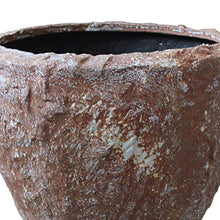 Benzara Hand Made Round Bowl Like Rocky Sandstone Planter, Set of 3, Brown