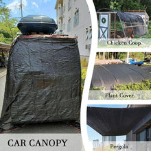 Black Sunshade Net Shade Cloth 3x7M 4x4M 8x15M Sunscreen Canopy for Patio Pergola Balcony Garden Plant Greenhouse (Size: 2x1m / 6.6x3ft)