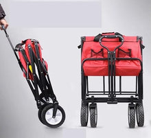 Festival Trolley Camping Trolley Garden Trolley Folding Garden Trolley Cart Trolley Wagon Shopping Cart for Outdoor Camping Pull Truck with 4 Wheels Beach Trolley Folding Trolley with Wheels